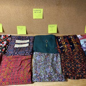10 pc lot Lularoe XXS Pre Owned Lot Tops Irma Perfect Classic Maxi Julia